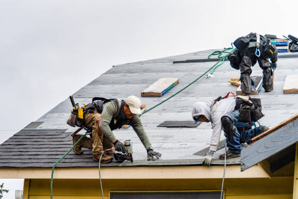 Professional Storm Damage Roof Repair technician working in Hillsborough, NJ